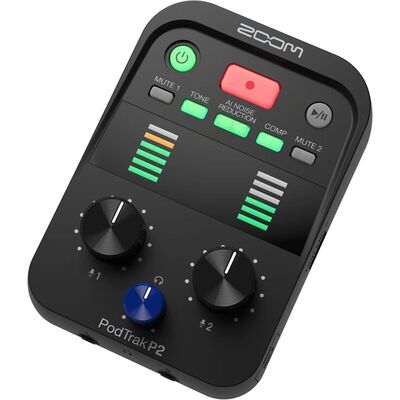 Zoom PodTrak P2 kettős USB podcast hangfelvevő