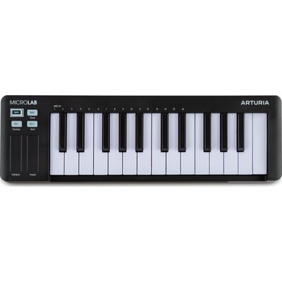 Arturia MicroLab mk3 Black USB MIDI kontroller billentyűzet