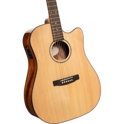 Cort Earth60CE Natural Gloss elektro-akusztikus gitár