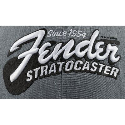 Fender Stratocaster Guitar Hat Heather Gray baseball sapka