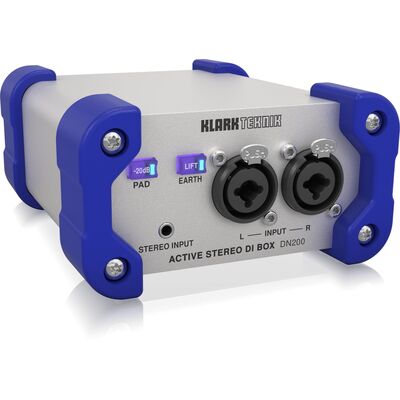 Klark Teknik DN200 V2 sztereó aktív DI box