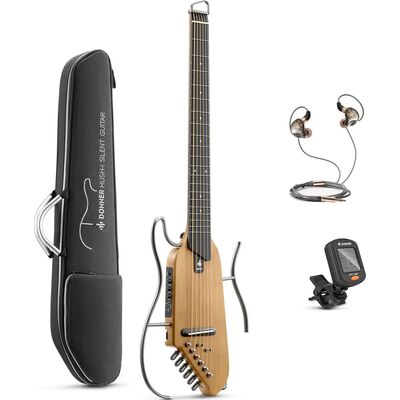 Donner HUSH-I Maple Natural elektro-akusztikus silent gitárszett