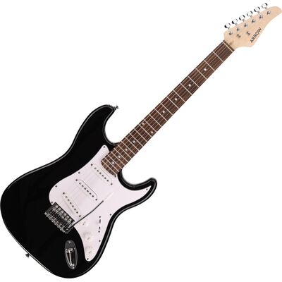 Arrow Tonecaster ST 111 Abyss Black Rosewood/White elektromos gitár