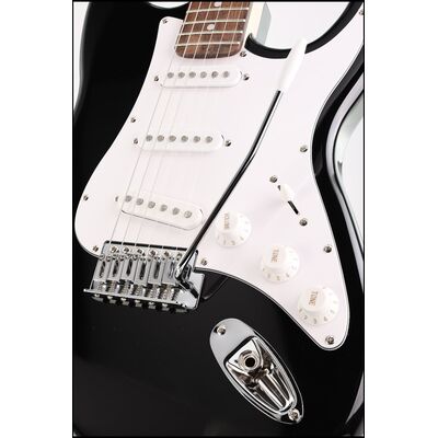 Arrow Tonecaster ST 111 Abyss Black Rosewood/White elektromos gitár