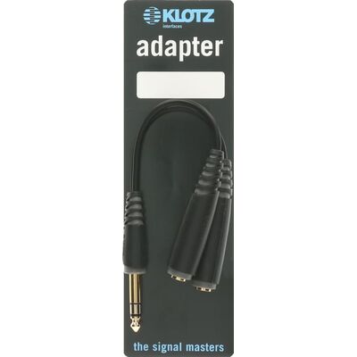 KLOTZ AYB-1 0,2 m TRS 6,3 mm - 2 x TRS 6,3 mm aljzat Y elosztókábel