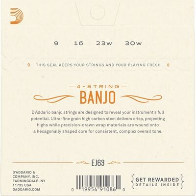 D'Addario EJ63 banjo húr
