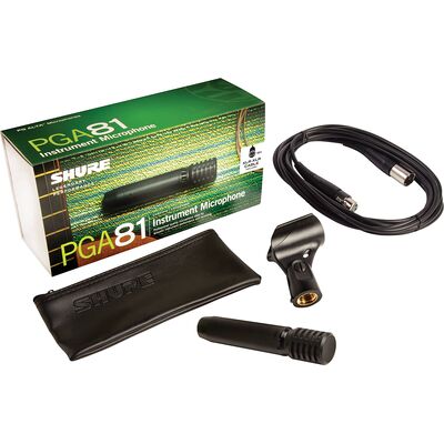 Shure PGA81-XLR kismembrános kondenzátor hangszermikrofon