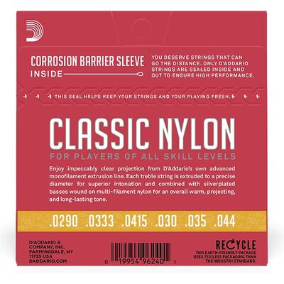 D'Addario EJ27N 3/4 Normal Tension klasszikus gitárhúr