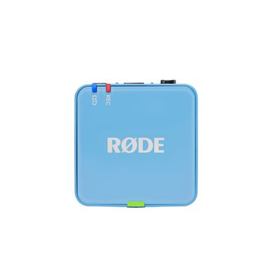RODE Wireless GO Gen 3 kétcsatornás vezetéknélküli csíptetős mikrofon szett - kék