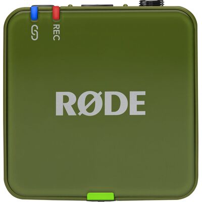 RODE Wireless GO Gen 3 kétcsatornás vezetéknélküli csíptetős mikrofon szett - sötétzöld