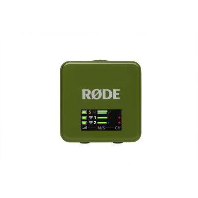 RODE Wireless GO Gen 3 kétcsatornás vezetéknélküli csíptetős mikrofon szett - sötétzöld