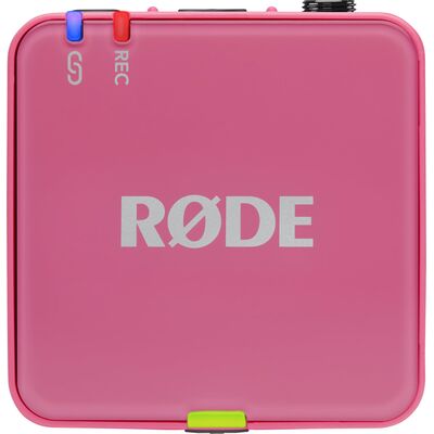 RODE Wireless GO Gen 3 kétcsatornás vezetéknélküli csíptetős mikrofon szett - rózsaszín
