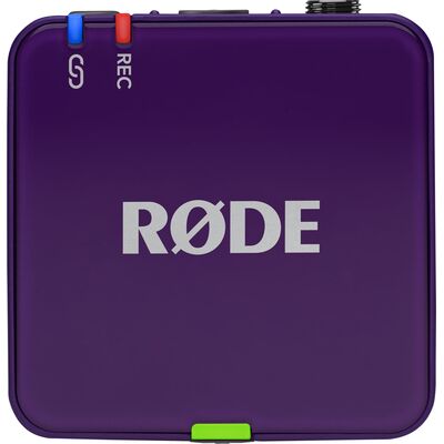 RODE Wireless GO Gen 3 kétcsatornás vezetéknélküli csíptetős mikrofon szett - lila
