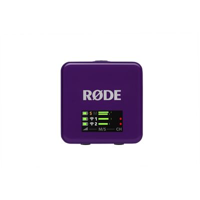 RODE Wireless GO Gen 3 kétcsatornás vezetéknélküli csíptetős mikrofon szett - lila