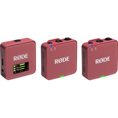 RODE Wireless GO Gen 3 kétcsatornás vezetéknélküli csíptetős mikrofon szett - rozé