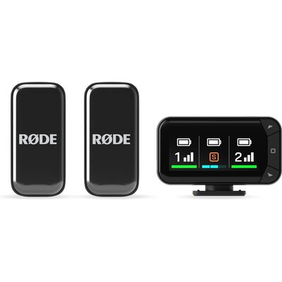 RODE Wireless Micro Camera Kit USB-C vezeték nélküli csíptetős mikrofon szett - fekete