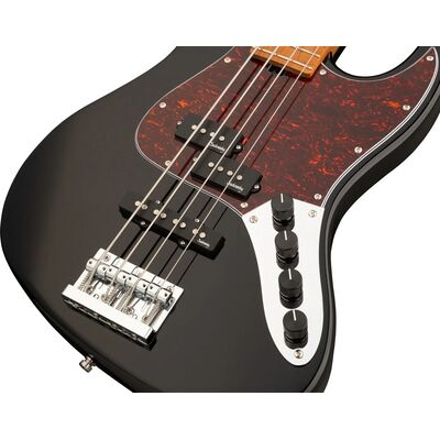 Sadowsky MetroExpress 21-Fret Hybrid P/J Bass Solid Black High Polish elektromos basszusgitár