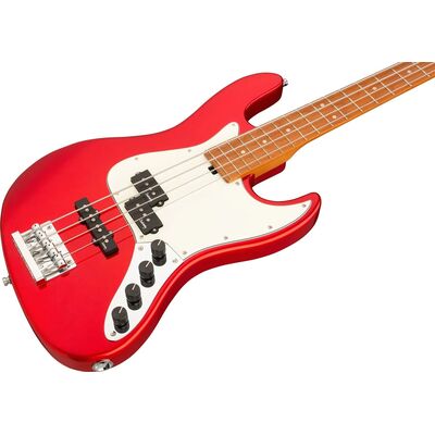 Sadowsky MetroExpress 21-Fret Hybrid P/J Bass Solid Candy Apple Red Metallic High Polish elektromos basszusgitár