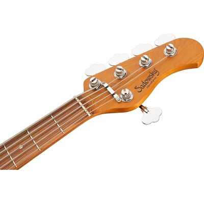 Sadowsky MetroExpress 21-Fret Vintage J/J Bass Solid Sage Green Metallic High Polish 5 húros elektromos basszusgitár