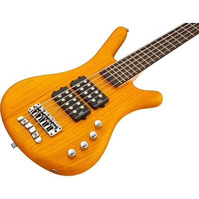 Warwick RockBass Corvette $$ Honey Violin Transparent Satin 5 húros elektromos basszusgitár