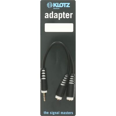 KLOTZ AYB-4 0,2 m TRS 3,5 mm - 2 x TRS 3,5 mm aljzat Y elosztókábel