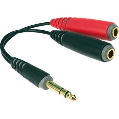 KLOTZ AYS-1 0,2 m TRS 6,3 mm - 2 x TS 6,3 mm aljzat Y átalakítókábel