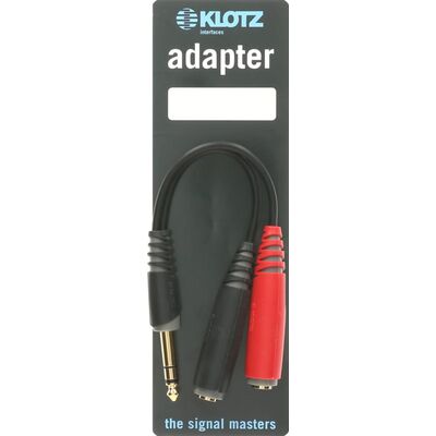 KLOTZ AYS-1 0,2 m TRS 6,3 mm - 2 x TS 6,3 mm aljzat Y átalakítókábel