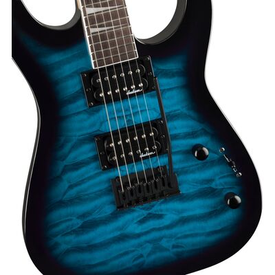 Jackson JS Series Dinky JS20 DKQ 2PT Transparent Blue Burst elektromos gitár