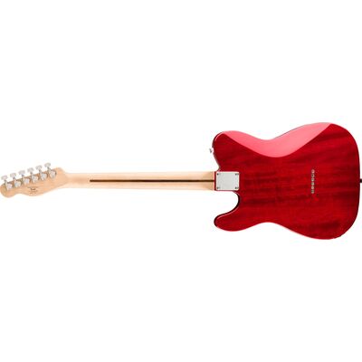 Squier Affinity Series Telecaster FMT SH LRL Crimson Red Transparent elektromos gitár
