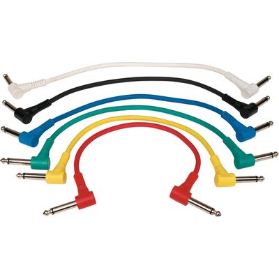 Warwick RockCable RCL 30011 D5 15 cm derékszögű színes patchkábel szett