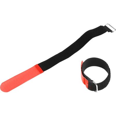 Adam Hall Cables VR 2030 RED 300 x 20 mm piros tépőzáras kábelkötegelő