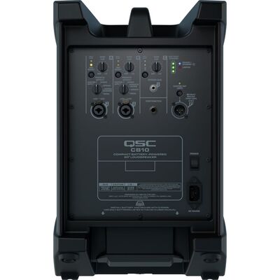 QSC CB10 akkumulátoros hordozható hangrendszer Bluetooth csatlakozással