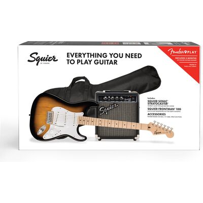Squier Sonic Stratocaster Pack MN 2-Color Sunburst elektromos gitárszett