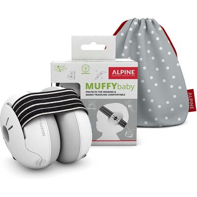 Alpine Muffy Baby Classic baba hallásvédő fültok - fekete
