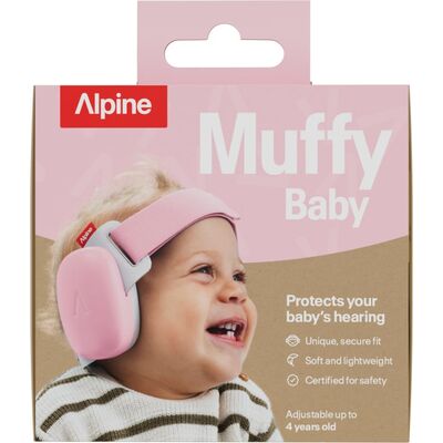 Alpine Muffy Baby baba hallásvédő fültok - rózsaszín