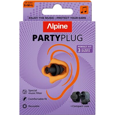 Alpine PartyPlug füldugó fesztiválra/koncertre/buliba - fekete