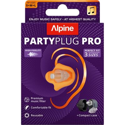 Alpine PartyPlug Pro füldugó fesztiválra/koncertre/szórakozóhelyre - átlátszó