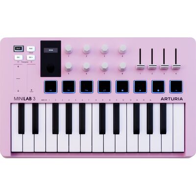 Arturia MiniLab 3 Rose Quartz USB MIDI kontroller billentyűzet