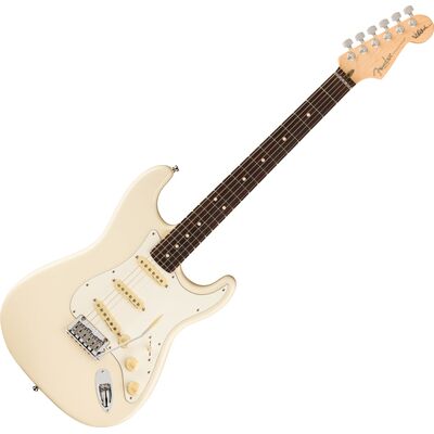 Fender Jeff Beck Stratocaster RW Olympic White elektromos gitár