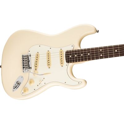 Fender Jeff Beck Stratocaster RW Olympic White elektromos gitár