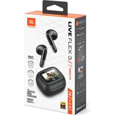 JBL Live Flex 3 Black vezeték nélküli ANC fülhallgató