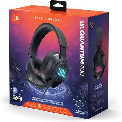 JBL Quantum 400 Black gamer fejhallgató