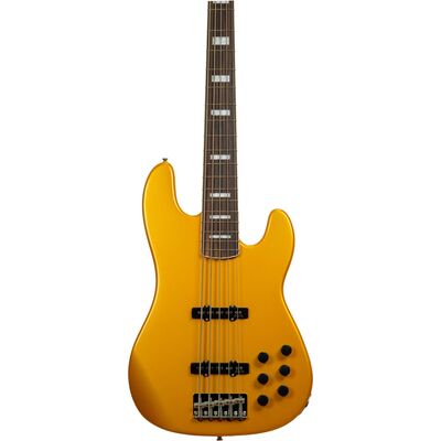 Markbass MB GV 5 Gloxy Metallic Yellow CR RW 5 húros elektromos basszusgitár