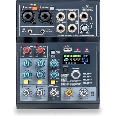 Soundsation MioMix 4LS analóg keverő/médialejátszó/USB hangkártya
