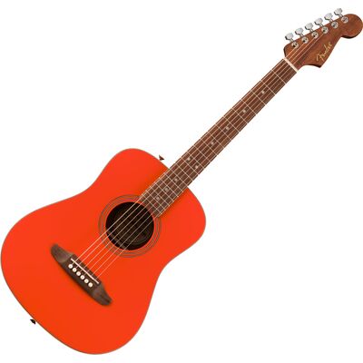 Fender California Standard Redondo Mini with Bag Fiesta Red akusztikus gitár