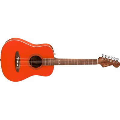 Fender California Standard Redondo Mini with Bag Fiesta Red akusztikus gitár