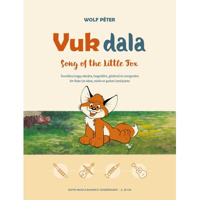 Wolf Péter: Vuk dala fuvolára (vagy hegedűre, oboára, gitárra) és zongorára - kotta
