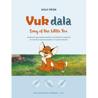 Wolf Péter: Vuk dala klarinétra (vagy szopránszaxofonra, trombitára) és zongorára - kotta