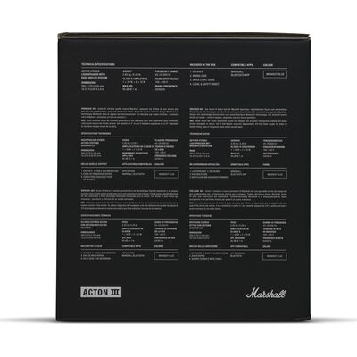 Marshall Acton III Midnight Blue otthoni Bluetooth hangszóró