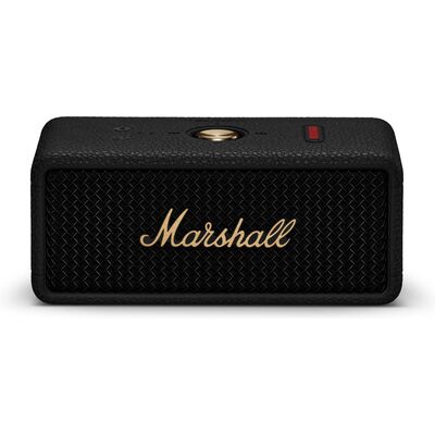 Marshall Emberton III Black and Brass hordozható Bluetooth hangszóró